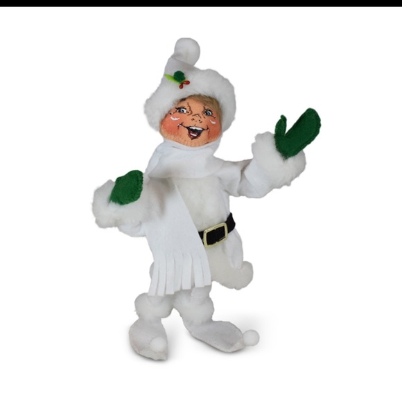 NWT ANNALEE DOLL 9" VERY MERRY WHITE ELF 510420 - Picture 7 of 7